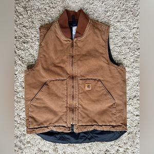 RARE Carhartt V02 - medium (M) - Sandstone Arctic Vest - Arctic Quilt Lined